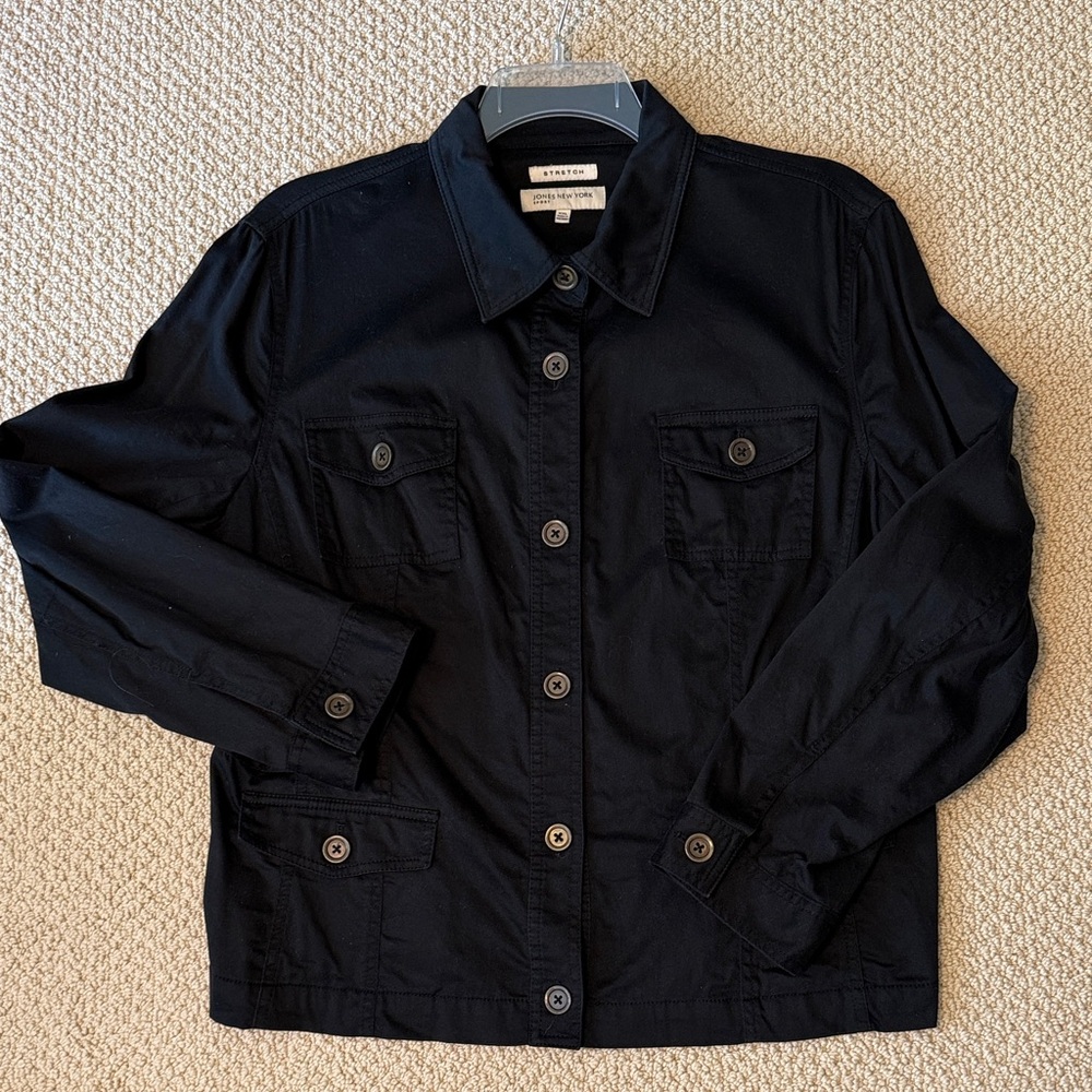 Jones New York Sport stretch Midnight Black Jacket